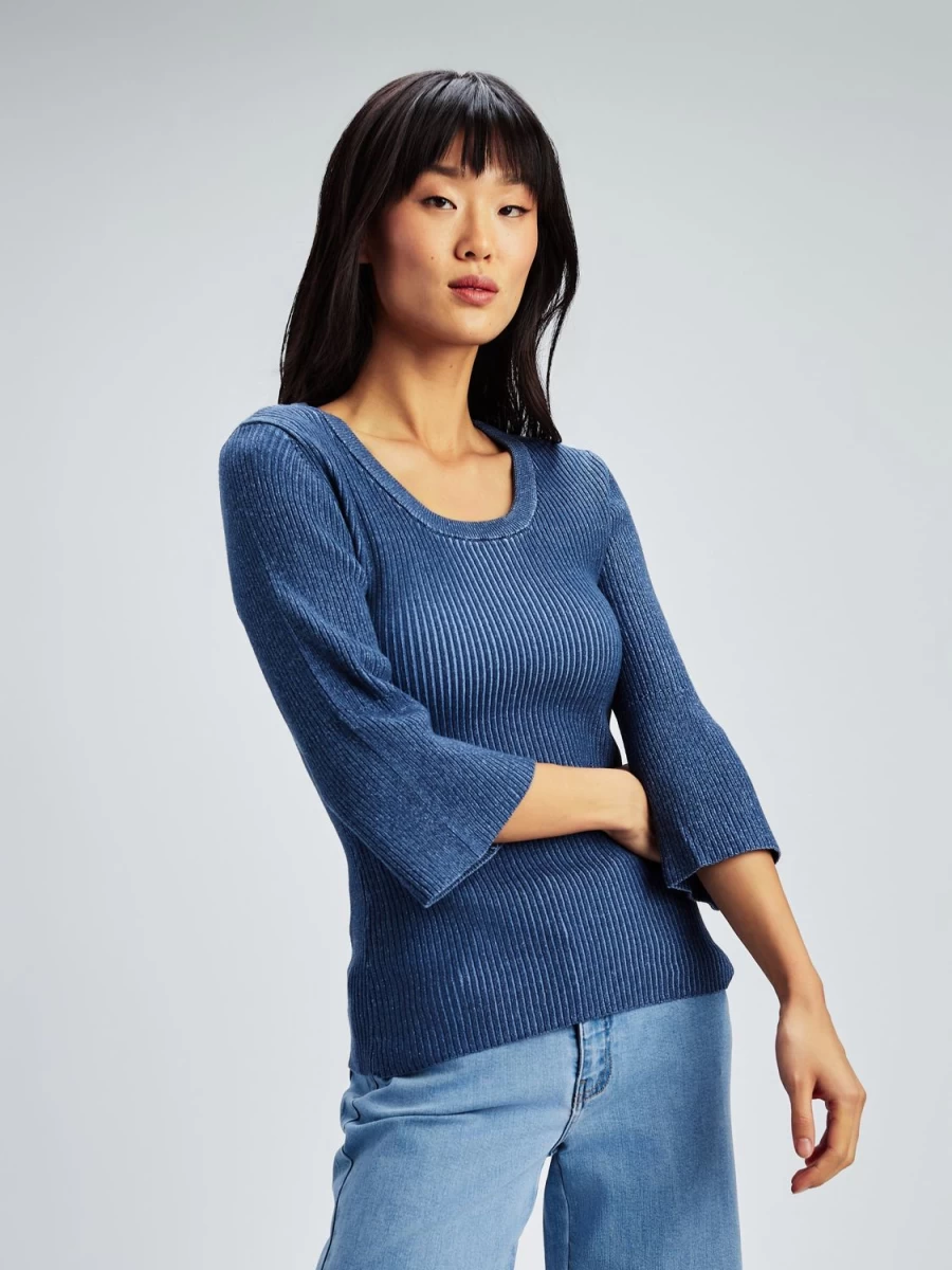 San Francisco Sweaters And Cardigans | Long-Sleeve Semi-Fitted Pullover Sweater