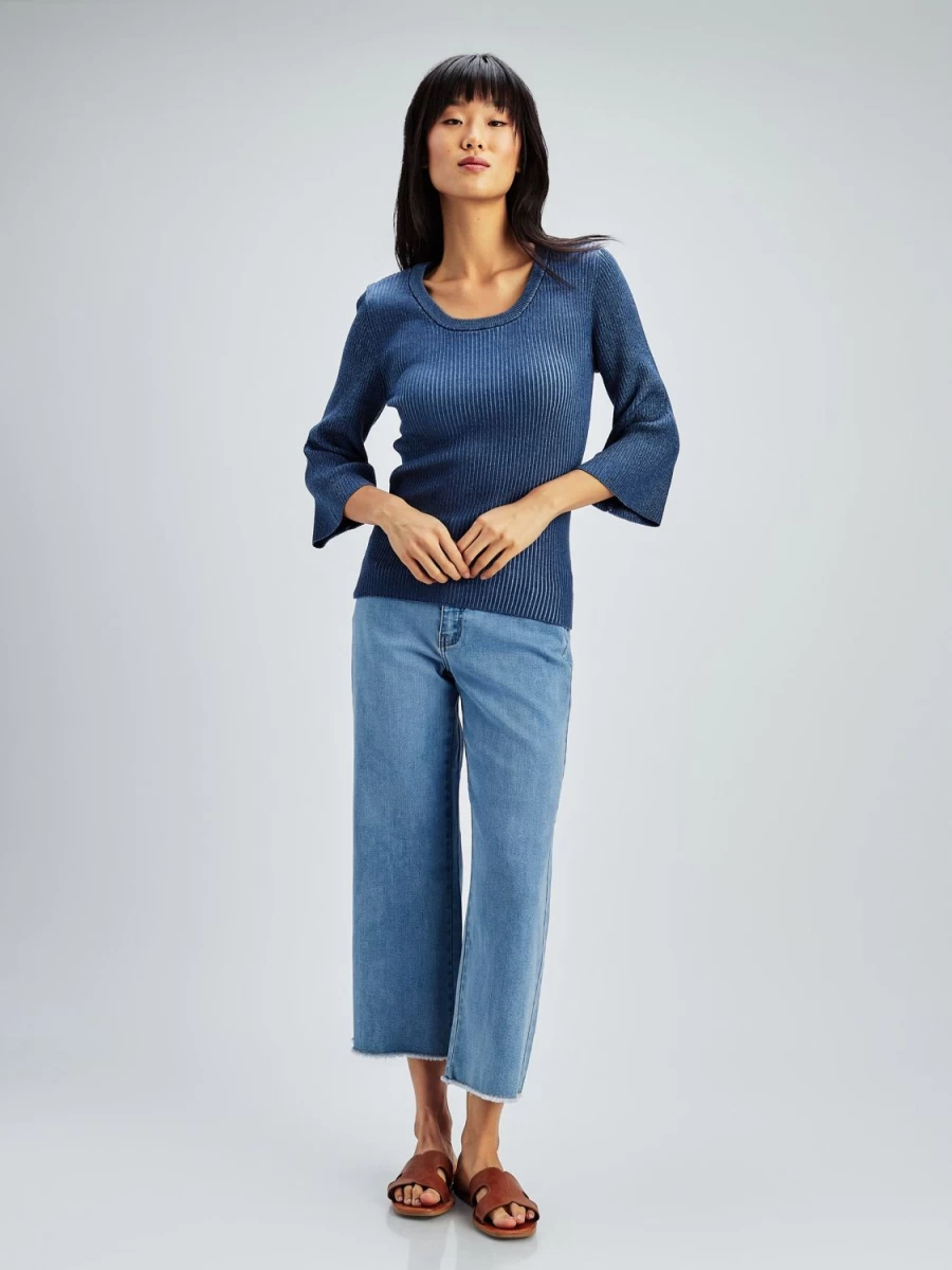 San Francisco Sweaters And Cardigans | Long-Sleeve Semi-Fitted Pullover Sweater